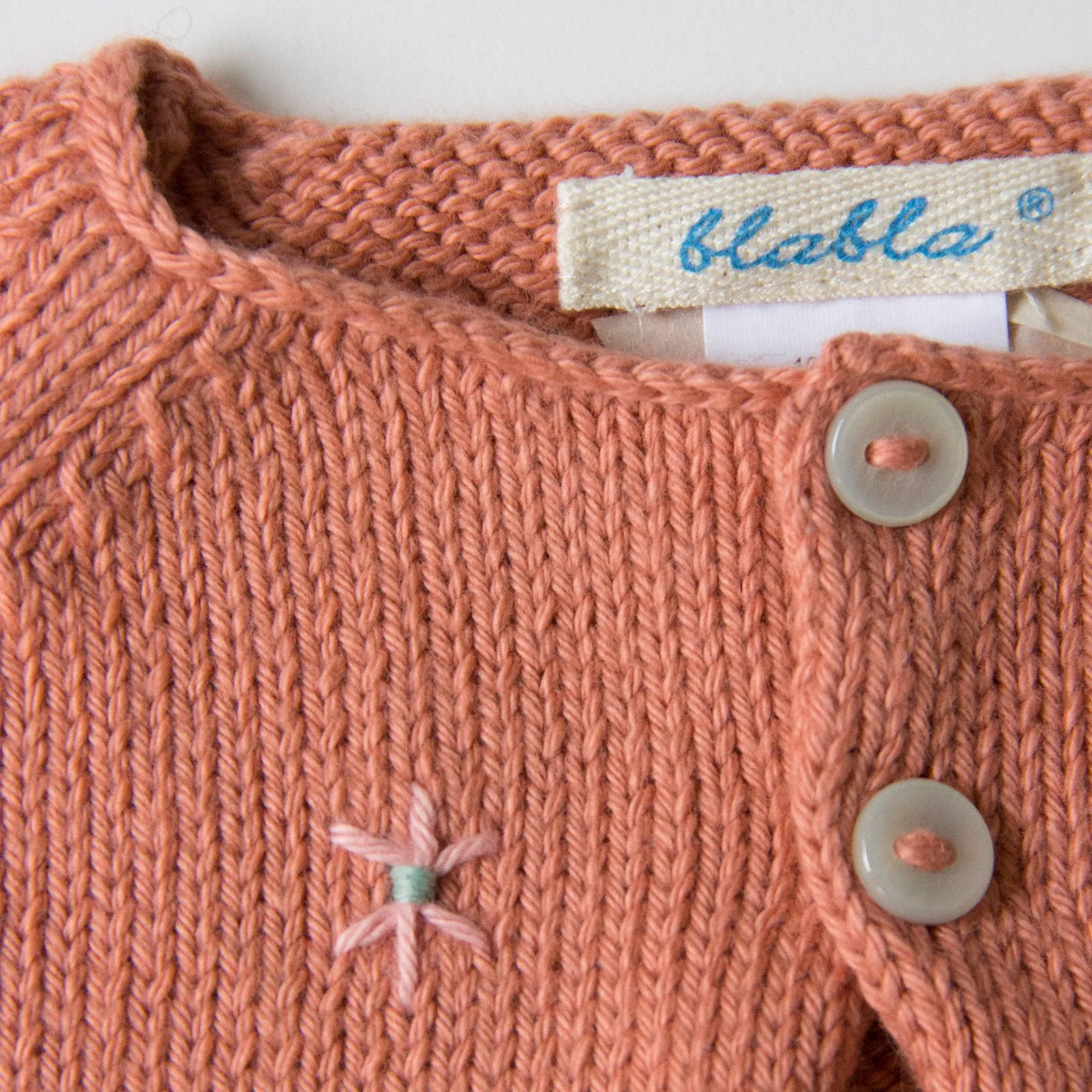 Blabla Kids Cardigan Hanabi Terra Cotta