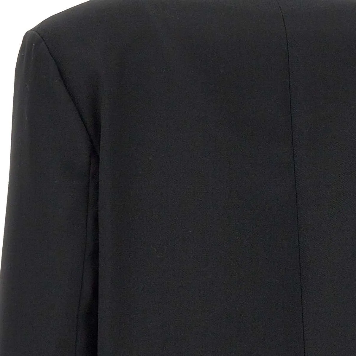 Black Viscose Blend Blazer with Cut-Outs