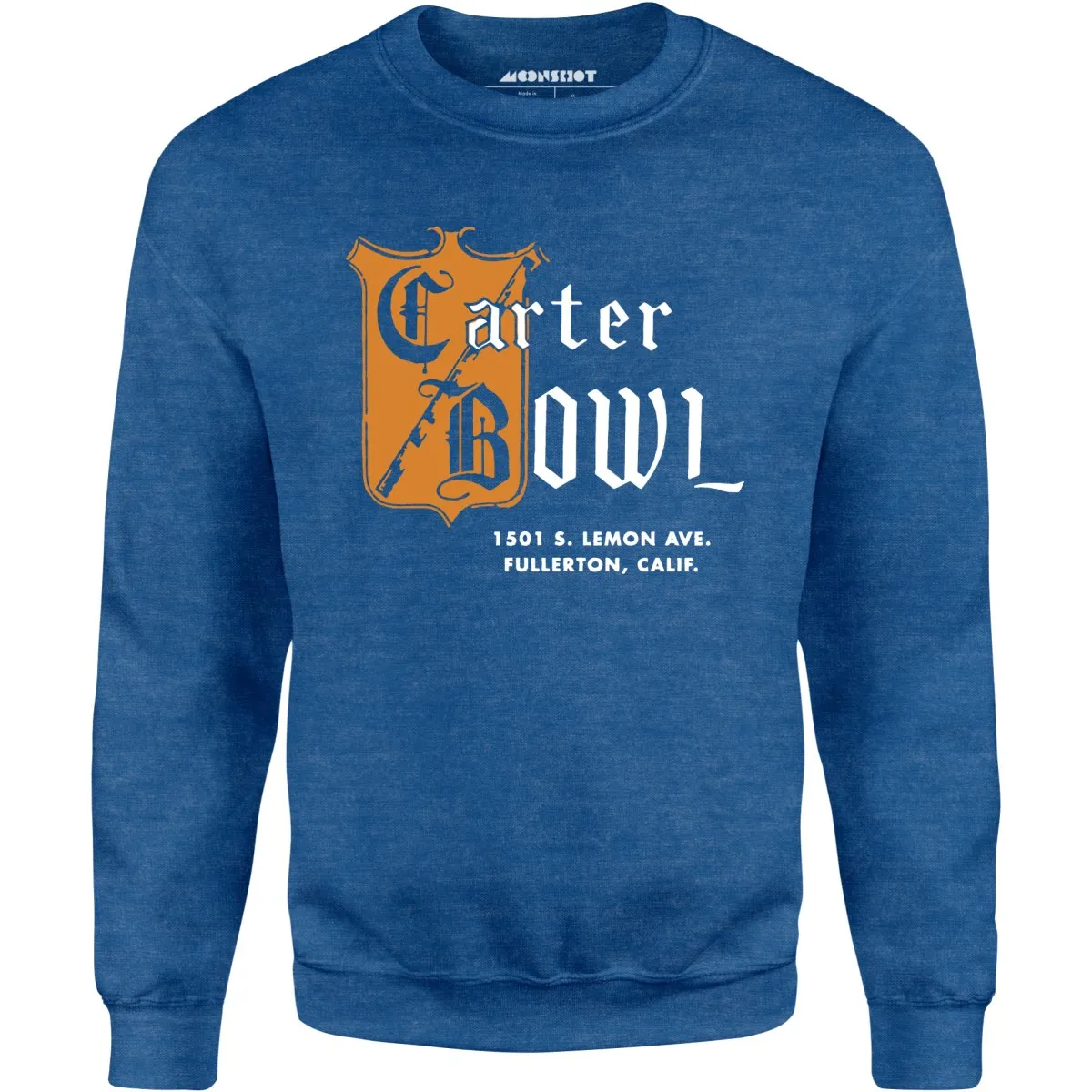 Carter Bowl - Fullerton, CA - Vintage Bowling Alley - Unisex Sweatshirt