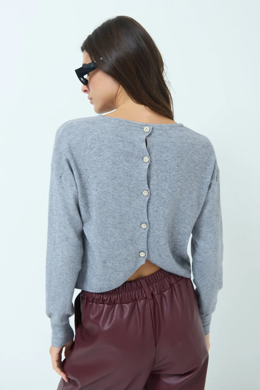 Casual long sleeve knit sweater wholesale