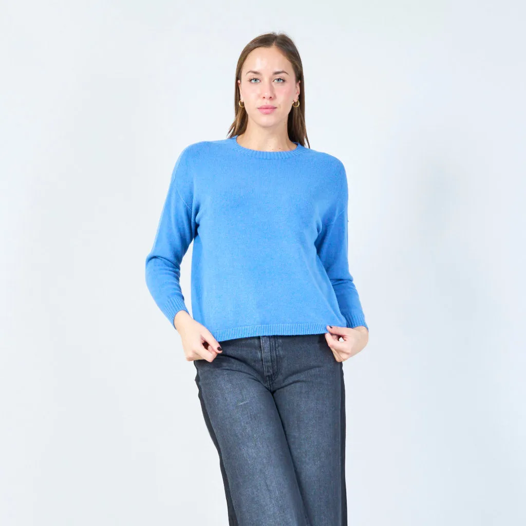 Classic pullover knit sweater wholesale