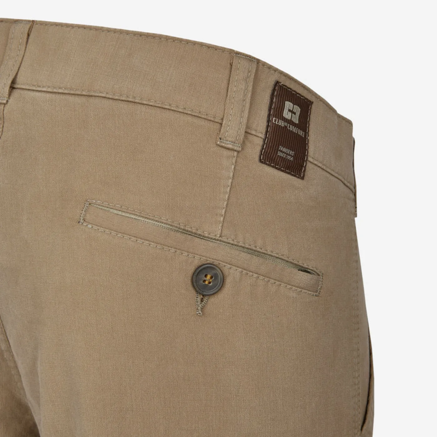 Club Of Comfort Denver Mens Chino | Navy / Tan