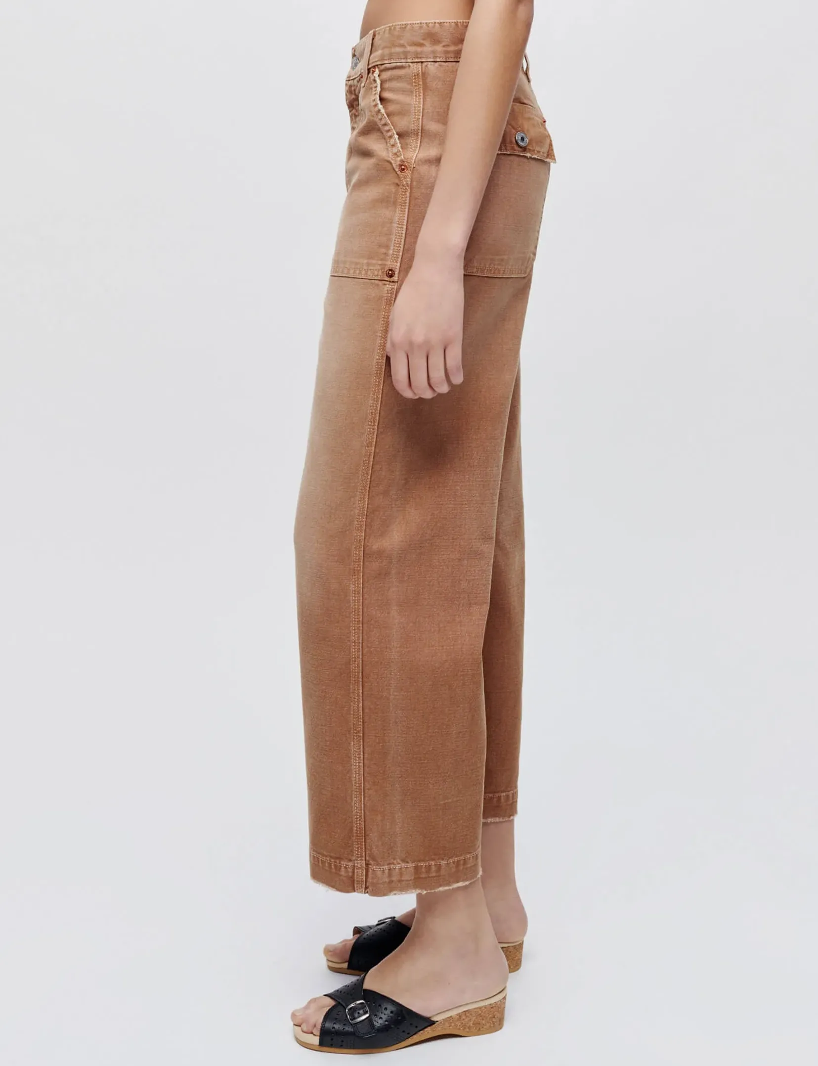 Cropped Baker Pant, Travertino