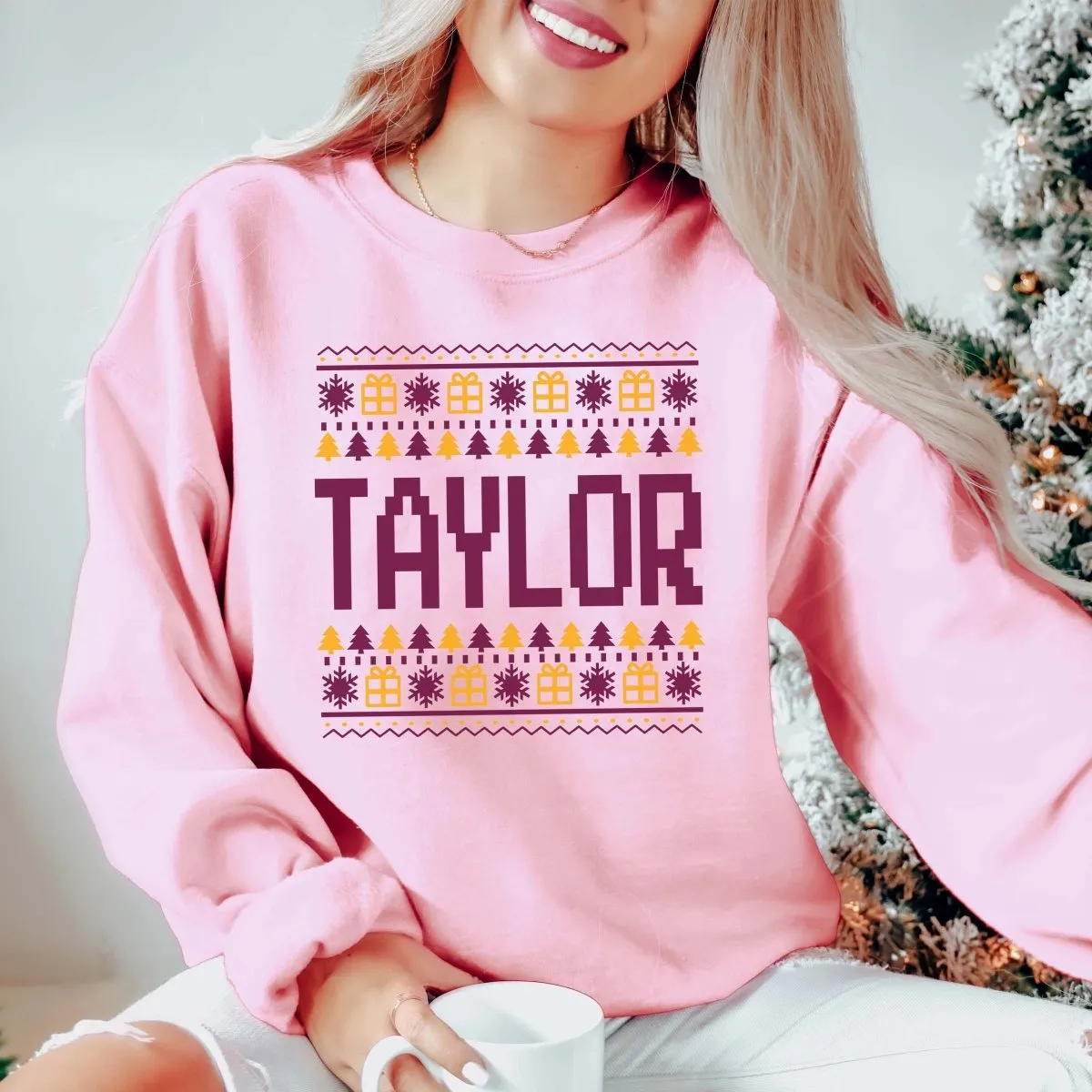 Custom Team Ugly Sweater | Crew Sweatshirts