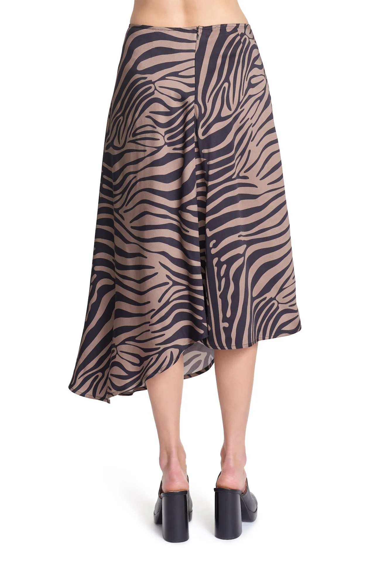 DENISE ASYM. SKIRT - ANIMAL - ECO