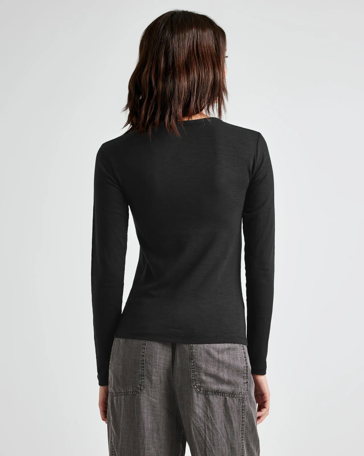 Eva Long Sleeve Slub Tee