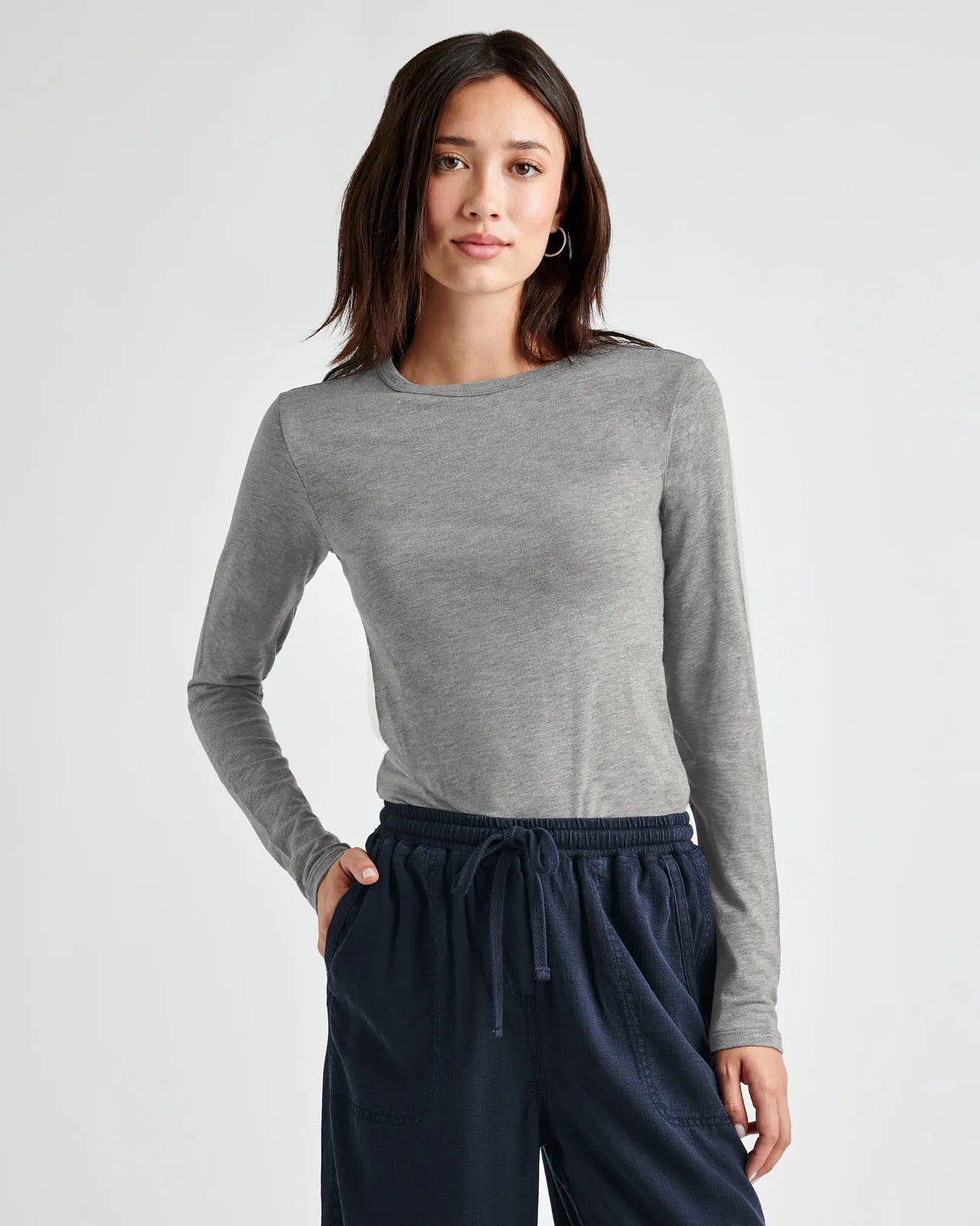 Eva Long Sleeve Slub Tee