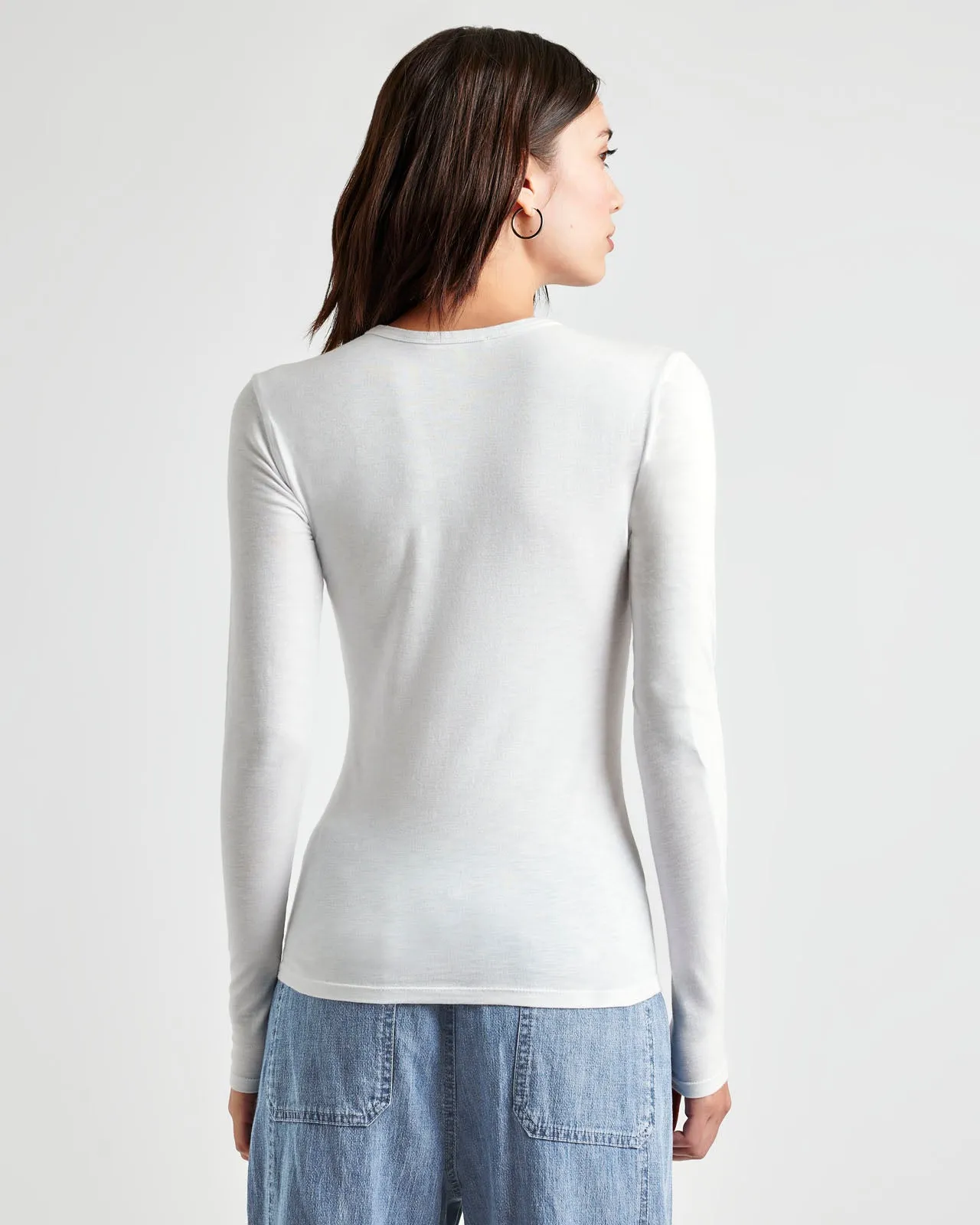 Eva Long Sleeve Slub Tee