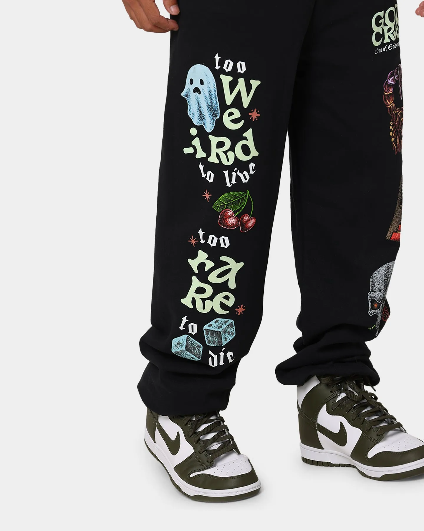 Goat Crew Too Weird To Live Tracksuit Pants Black