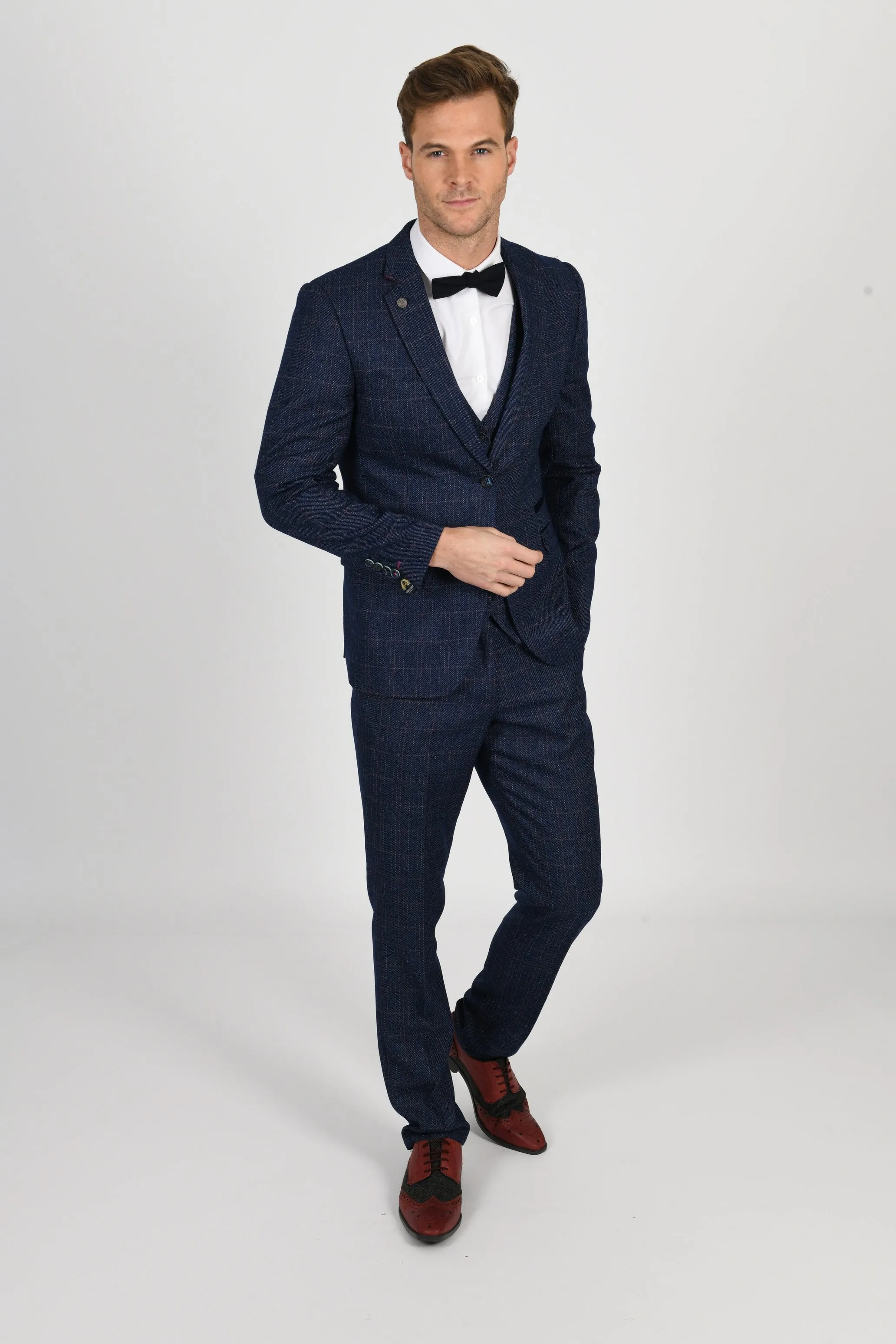 Harry Indigo Check Tweed Peaky Blinder Suit