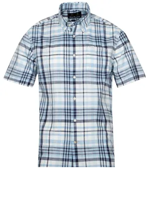 Hartley Regular Short Sleeve Shirt Blue