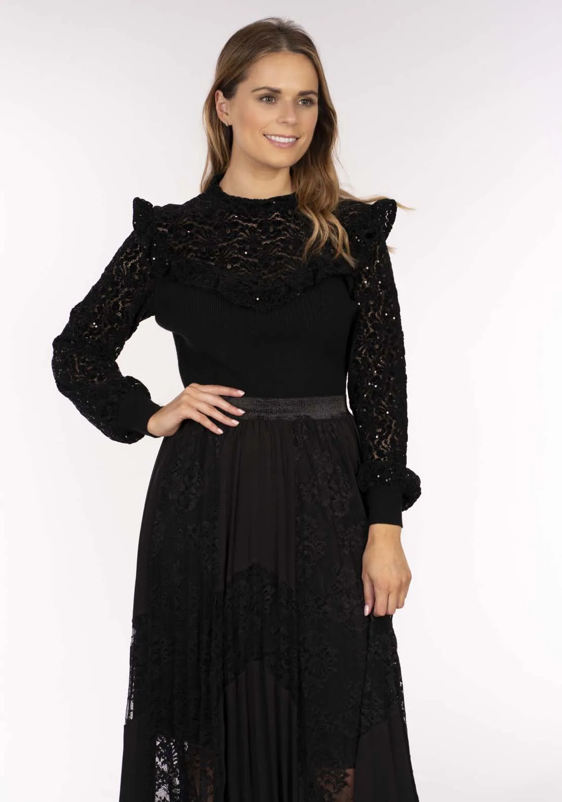 Lace Skirt - Black