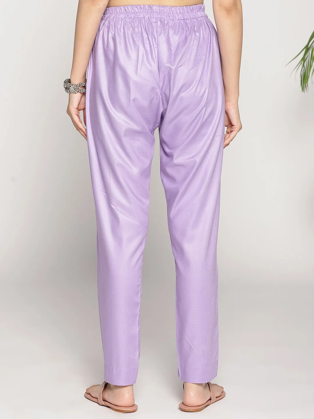 Lavender Rayon Pants