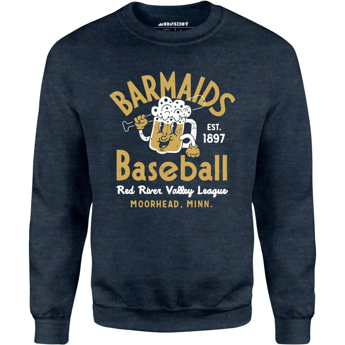 Moorhead Barmaids - Minnesota - Vintage Defunct Baseball Teams - Unisex Sweatshirt