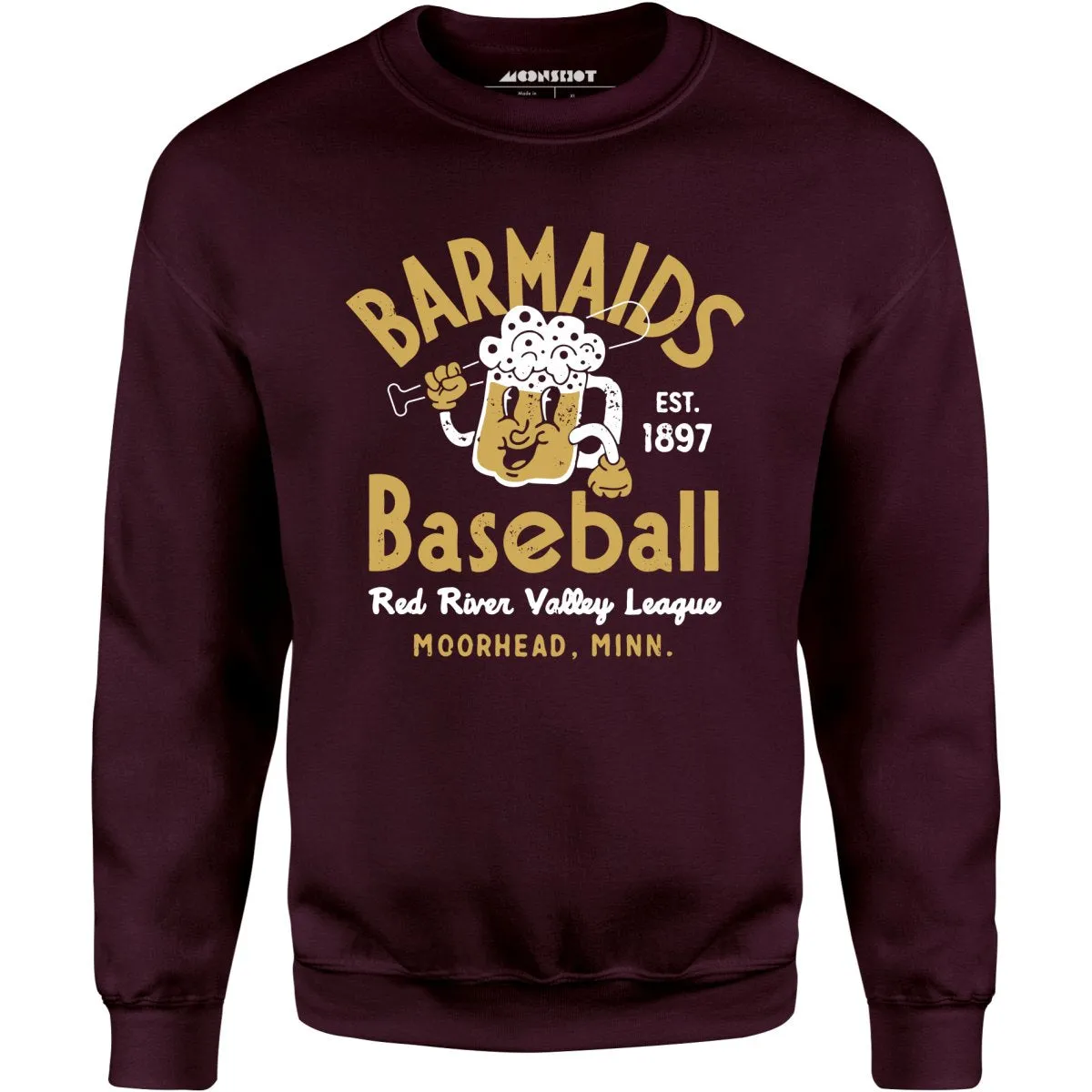 Moorhead Barmaids - Minnesota - Vintage Defunct Baseball Teams - Unisex Sweatshirt