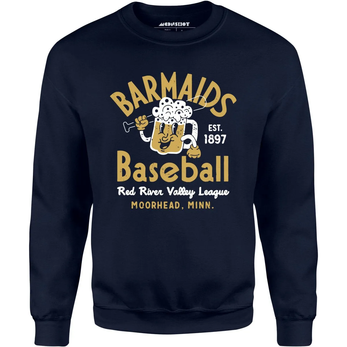 Moorhead Barmaids - Minnesota - Vintage Defunct Baseball Teams - Unisex Sweatshirt