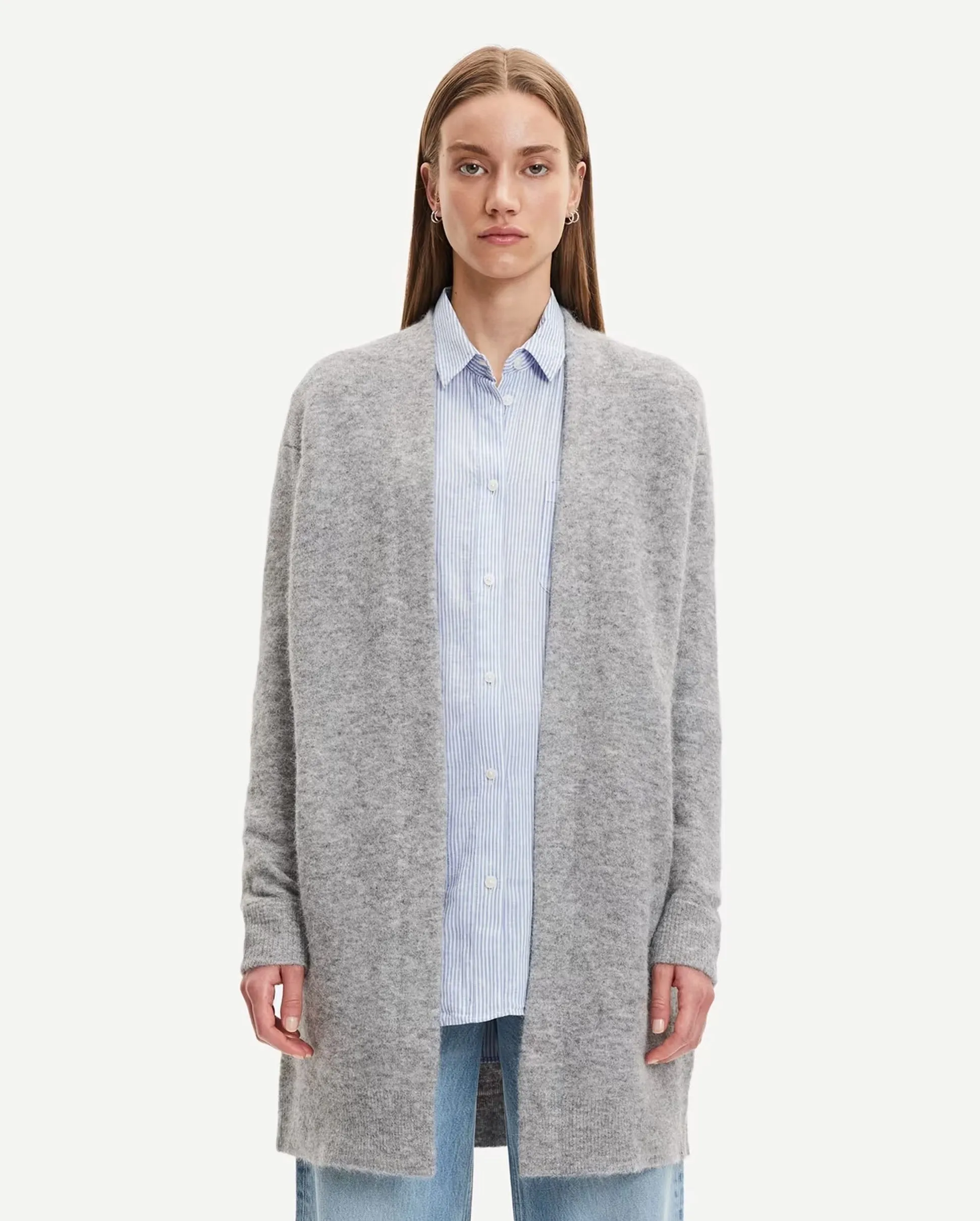 NOR CARDIGAN 7355 / GREY MELANGE