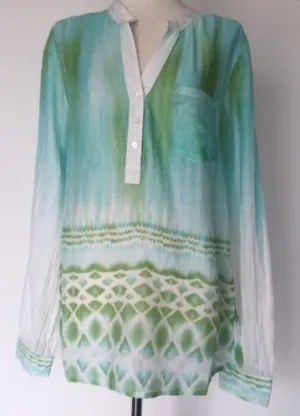 Ombre Tunic Top in Green