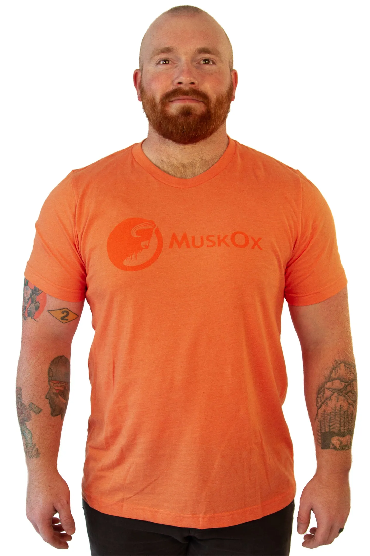 Orange MuskOx Logo Tee