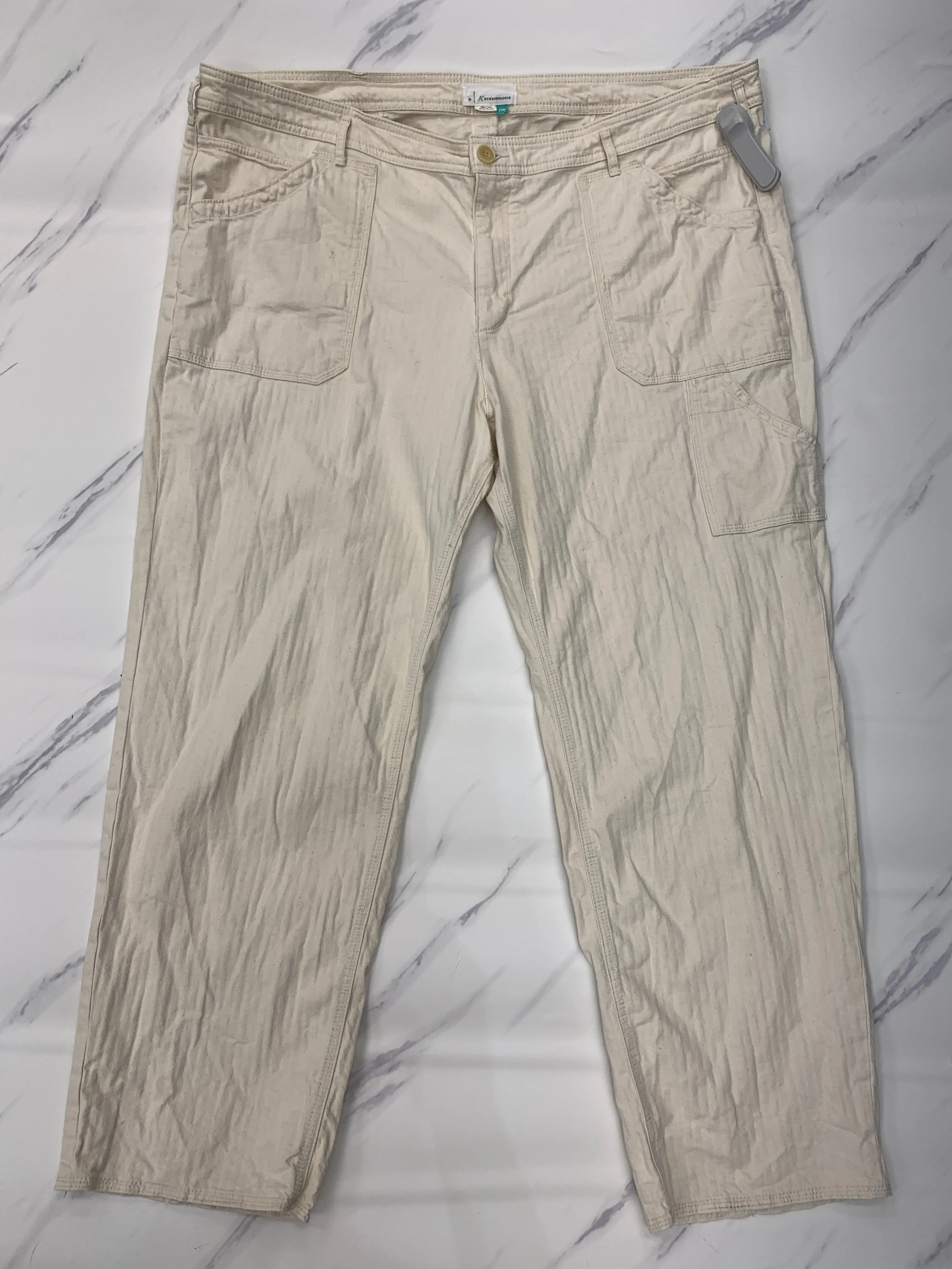 Pants Chinos & Khakis By Anthropologie In Cream, Size: 22