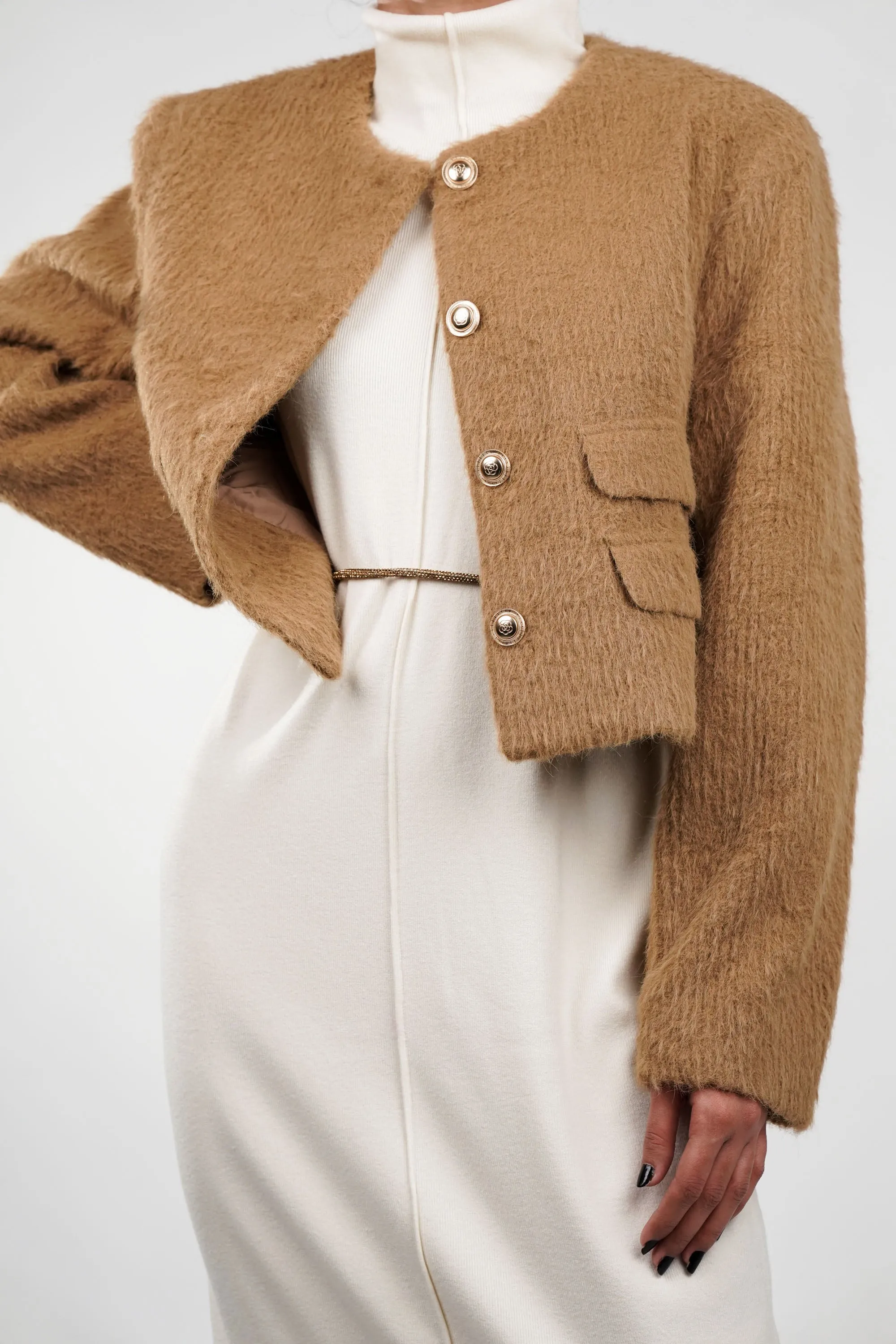 Plush Beige Frost Blazer