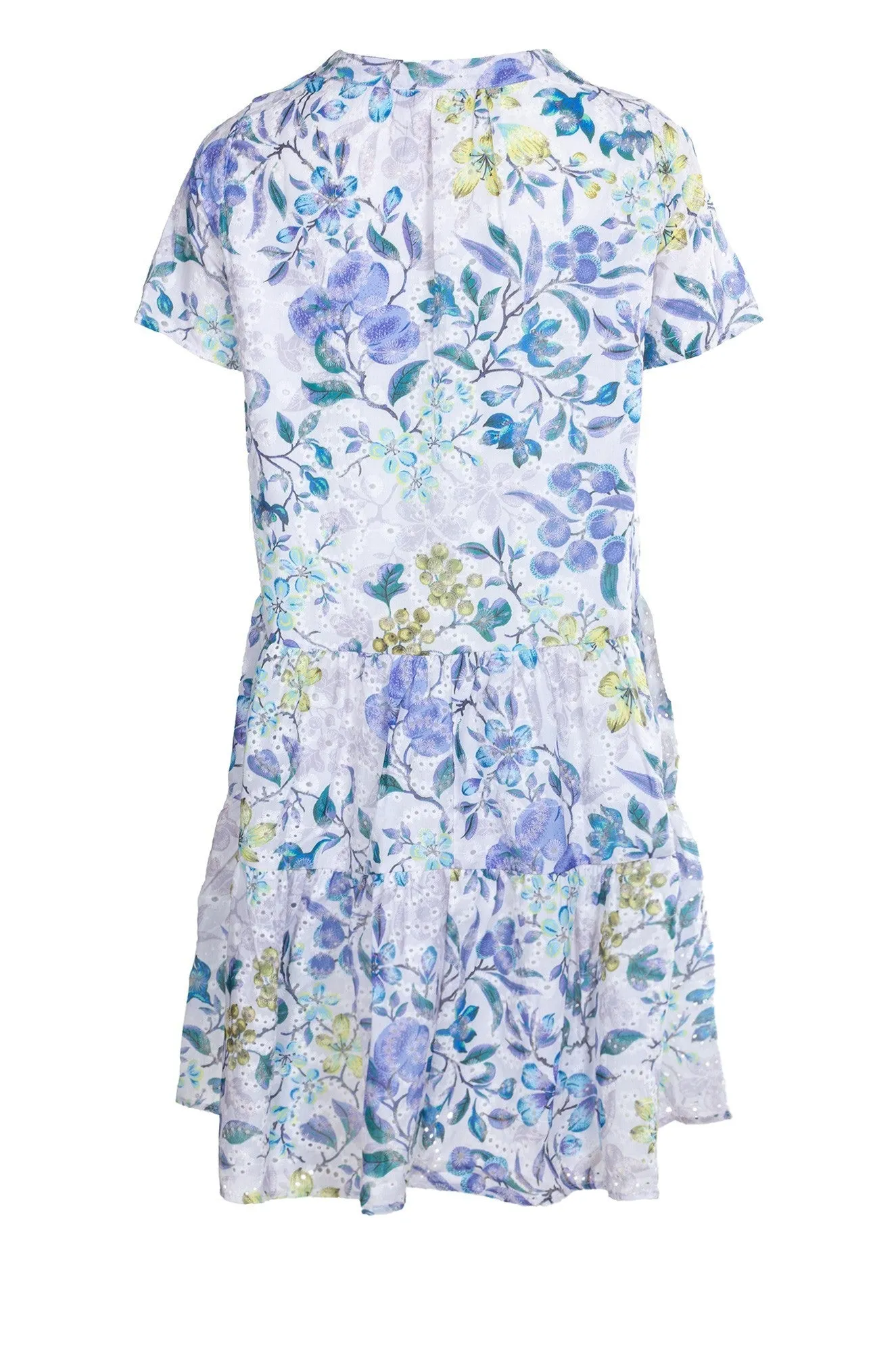 Printed Dress with nehru collar | BLUES GARDEN | 8402A1