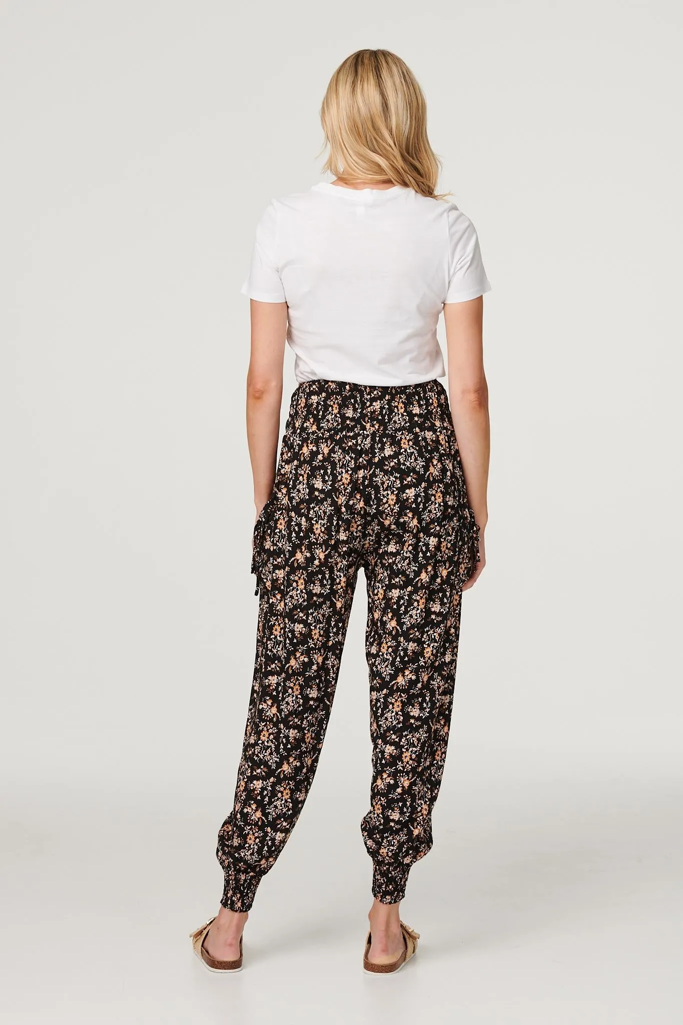 Printed Relaxed Tapered Harem Pants