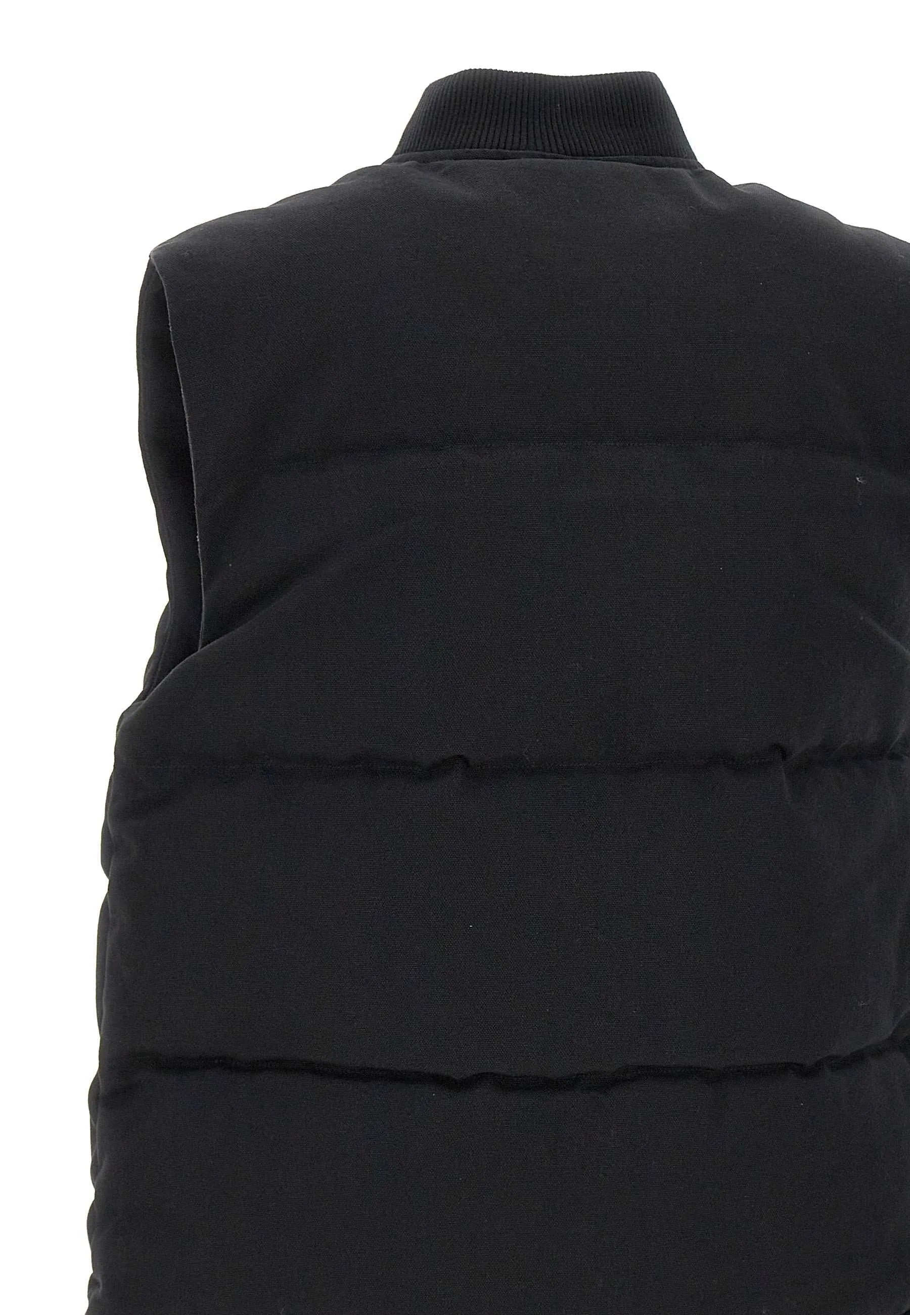 Rayley Vest Black Cotton Canvas