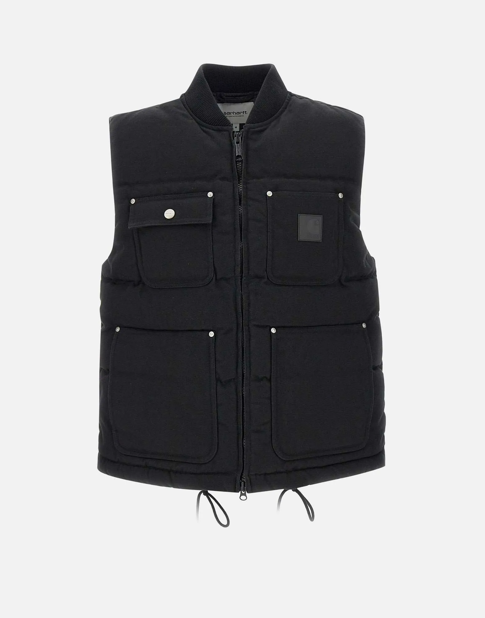 Rayley Vest Black Cotton Canvas