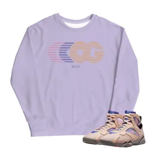 Retro 7 "Saphire/Shimmer" OG Crewneck