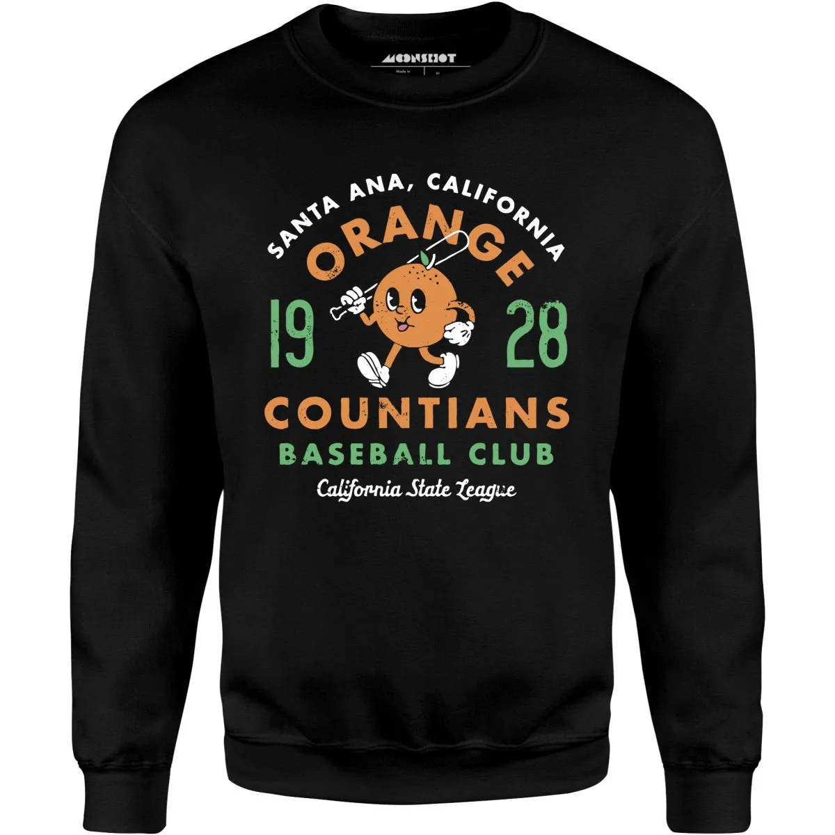 Santa Ana Orange Countians - California - Vintage Defunct Baseball Teams - Unisex Sweatshirt