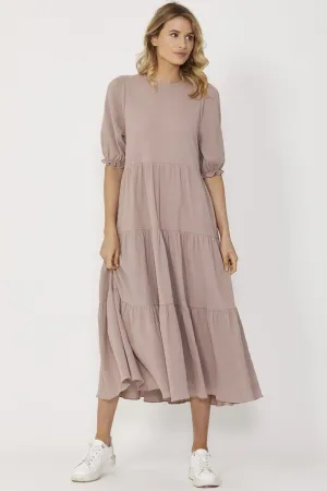 Sass - Lana Midi Dress - Dove