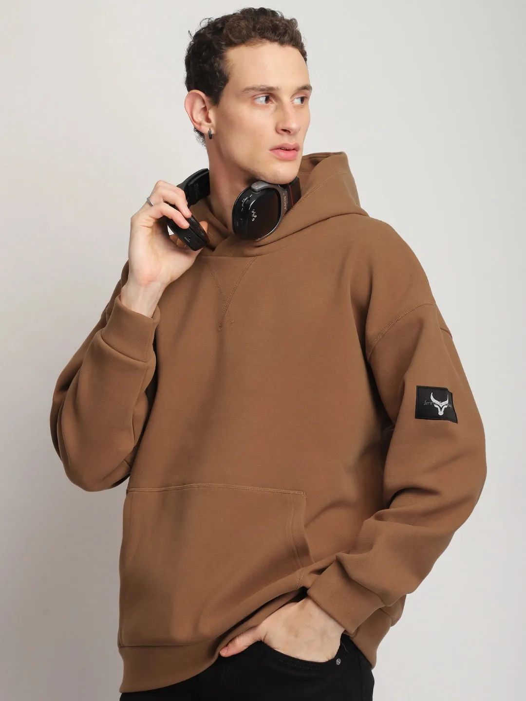 Savoy Streetwear Brown Oversized Hoodie