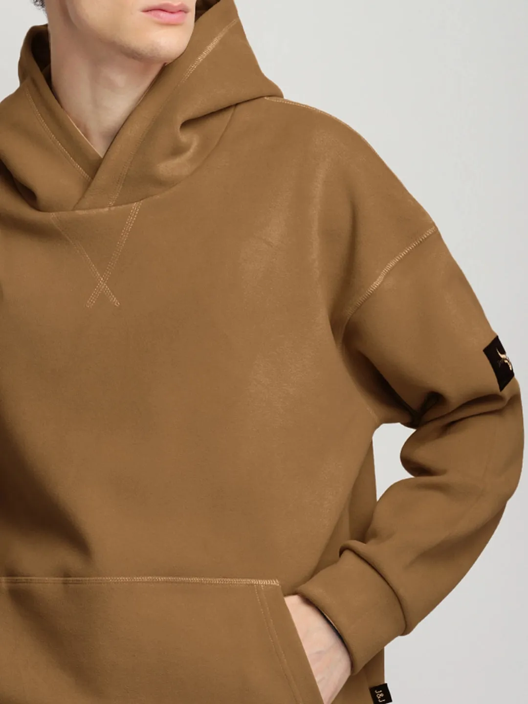 Savoy Streetwear Brown Oversized Hoodie