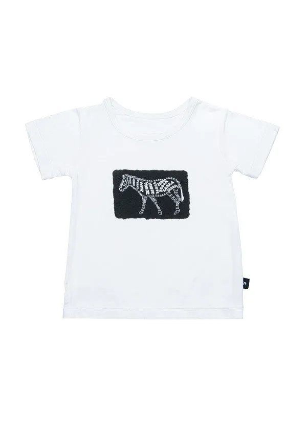 Short sleeve tee - Jake the zebra paint splash Tee