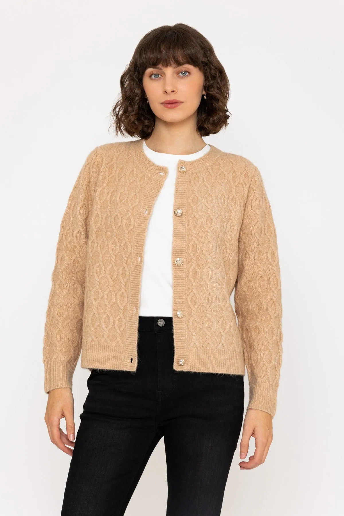 Soft Touch Cardigan in Camel