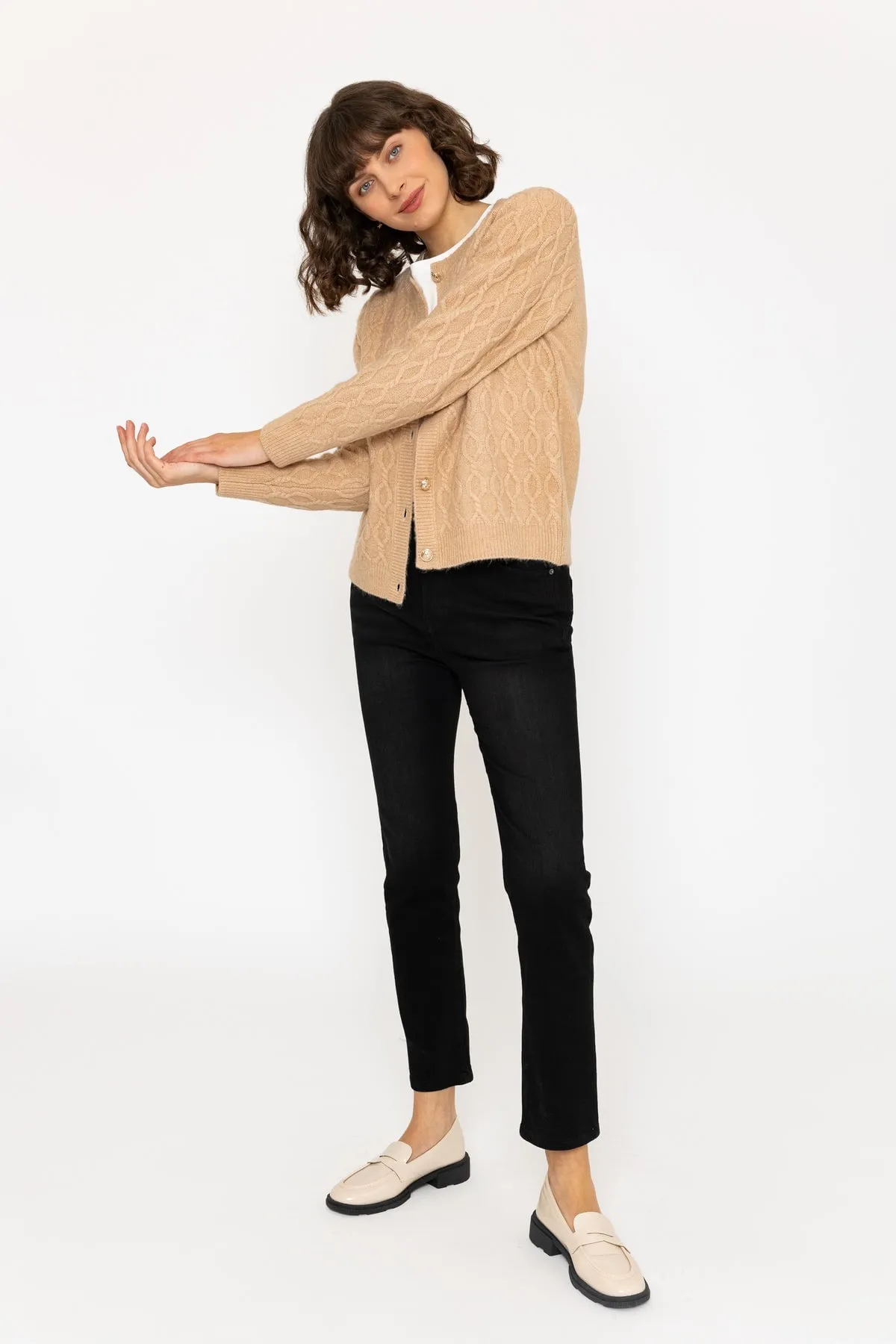 Soft Touch Cardigan in Camel