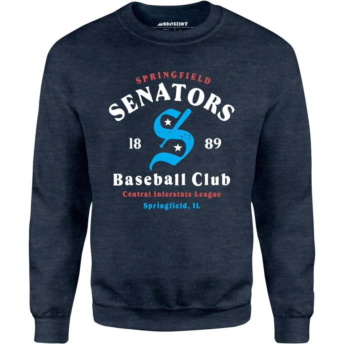 Springfield Senators - Illinois - Vintage Defunct Baseball Teams - Unisex Sweatshirt