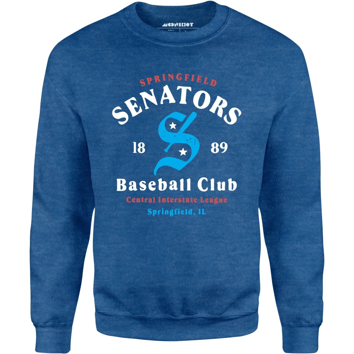 Springfield Senators - Illinois - Vintage Defunct Baseball Teams - Unisex Sweatshirt