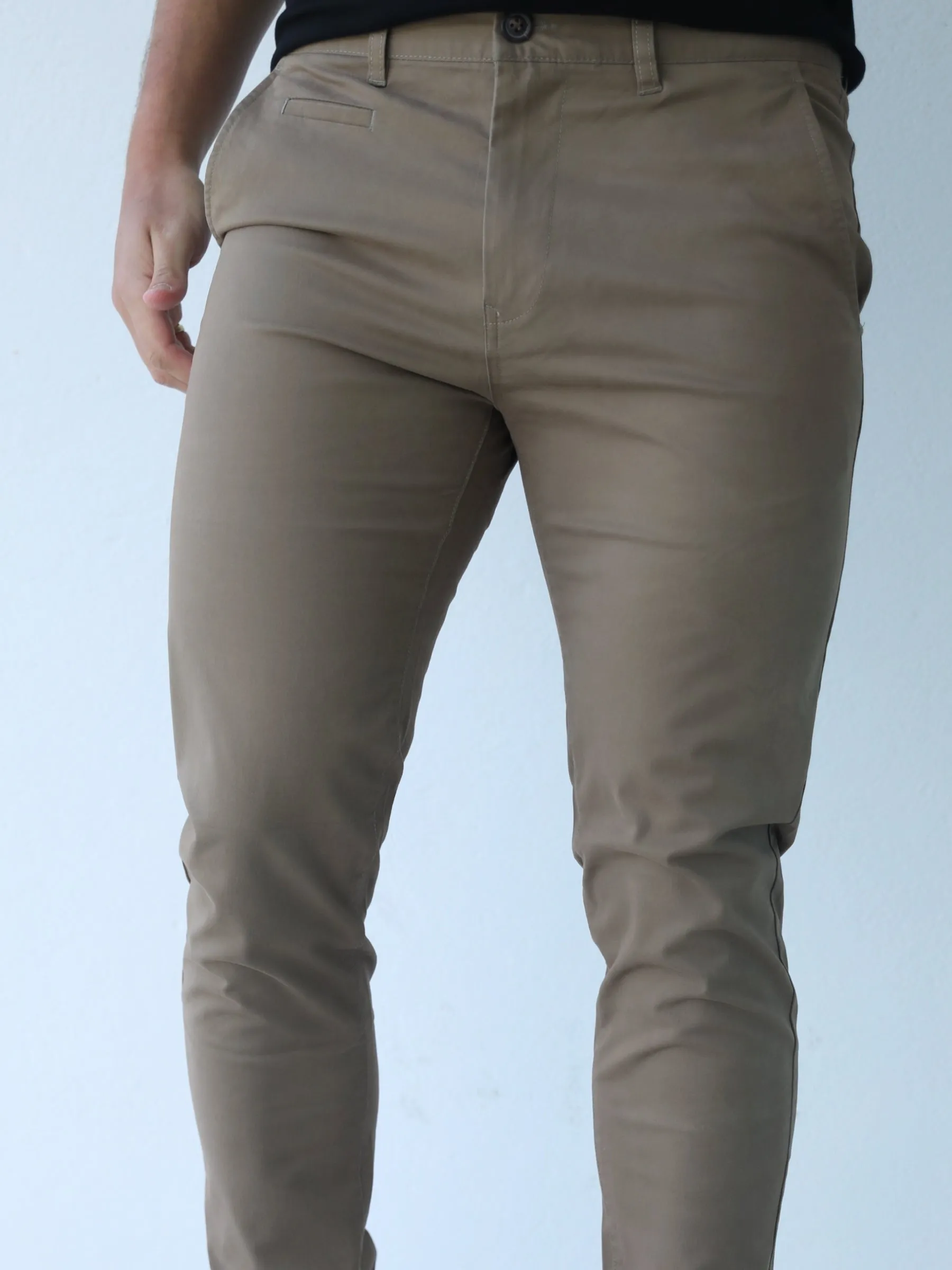 Stretch Chinos - Brown