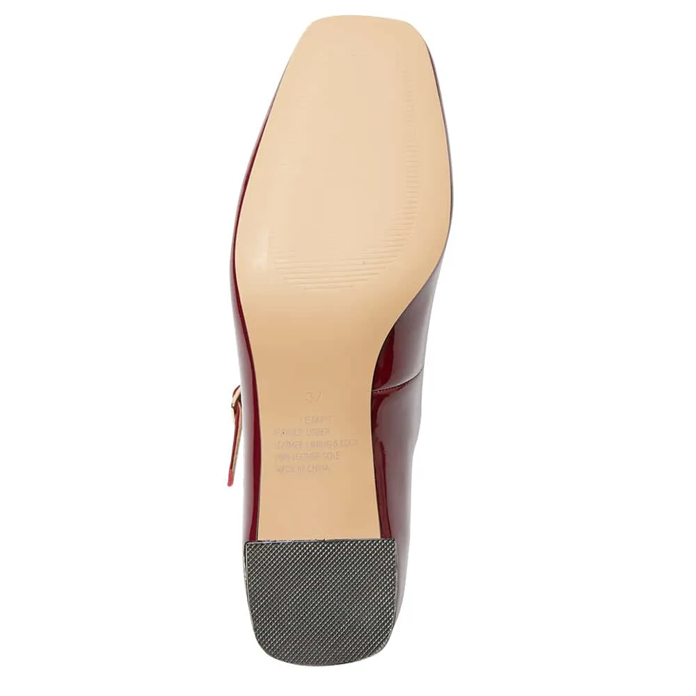 Tempt Heel in Wine Patent