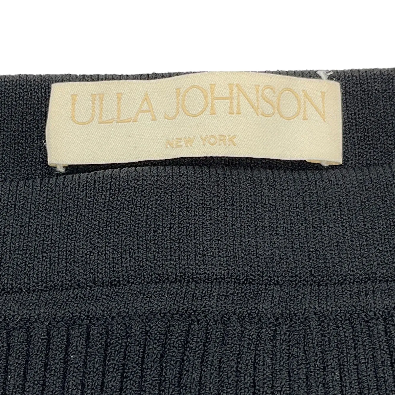 Ulla Johnson Black Ribbed Mateo Maxi Skirt