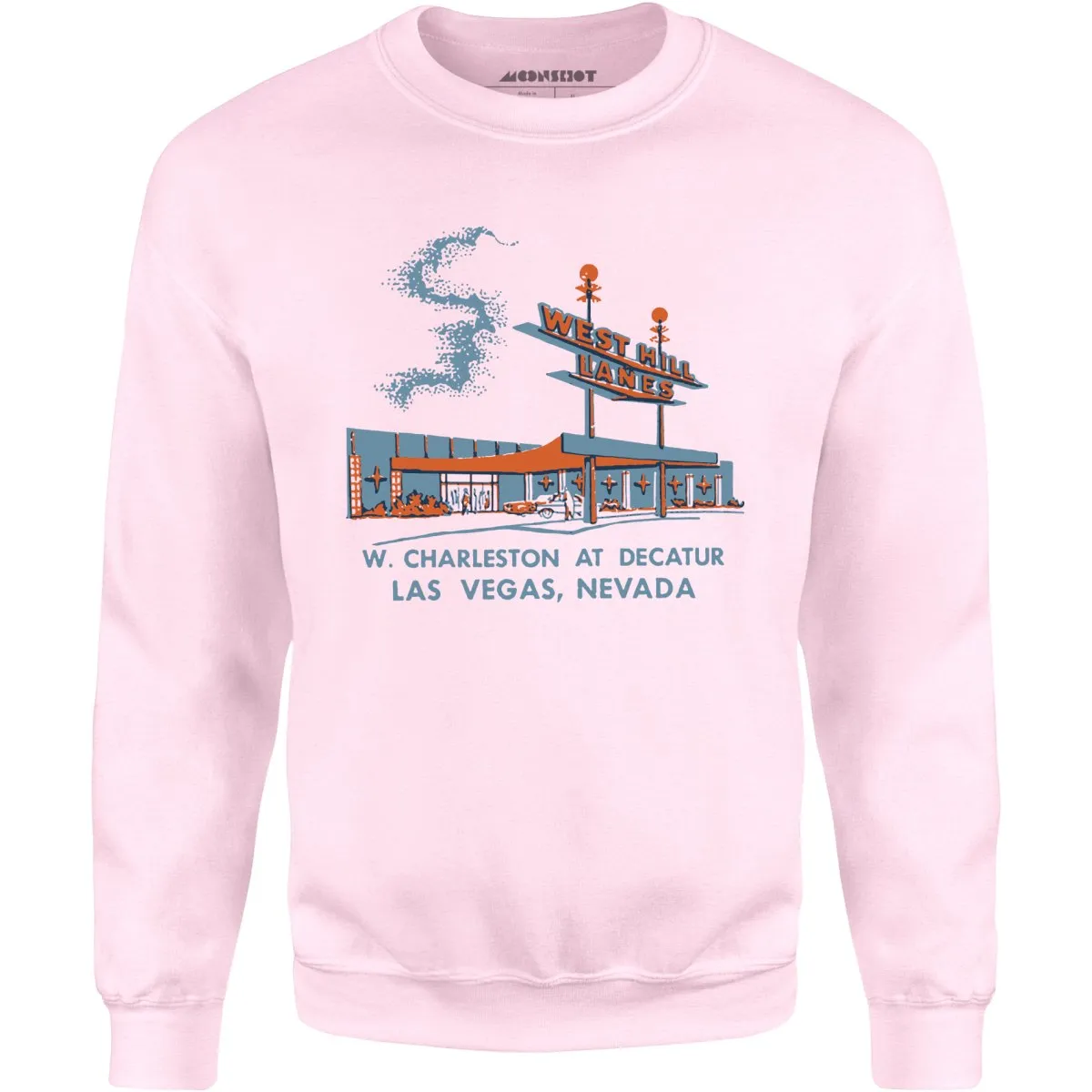 West Hill Lanes - Las Vegas, NV - Vintage Bowling Alley - Unisex Sweatshirt